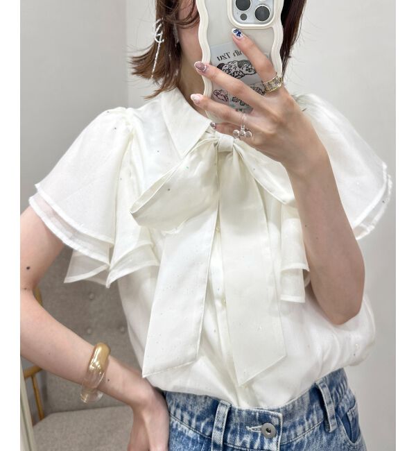  「2wayフリルスリーブブラウス」|シャツ・ブラウス|