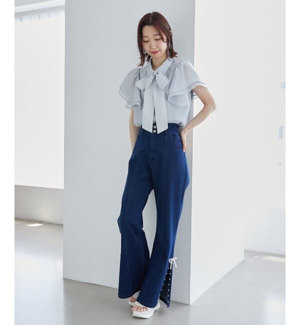  「2wayフリルスリーブブラウス」|シャツ・ブラウス|