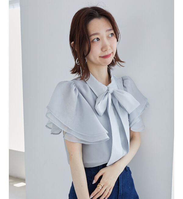  「2wayフリルスリーブブラウス」|シャツ・ブラウス|