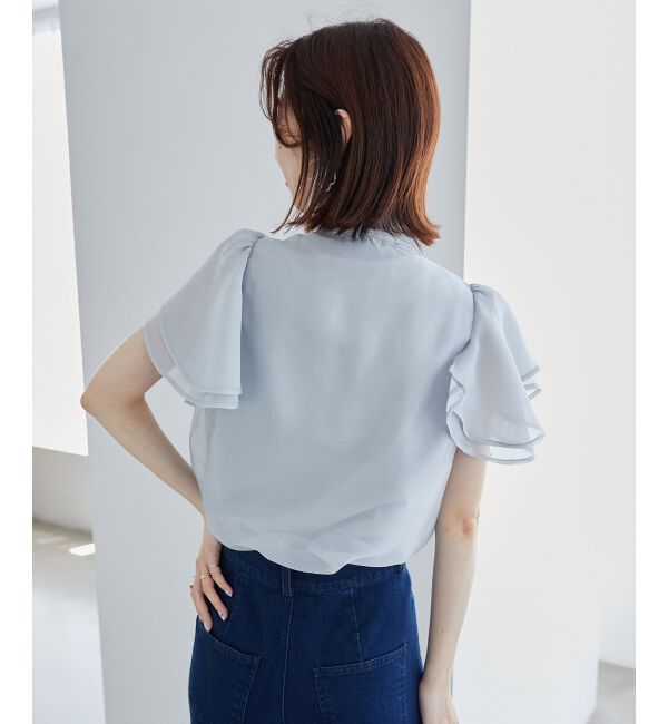  「2wayフリルスリーブブラウス」|シャツ・ブラウス|