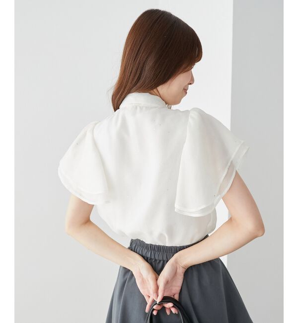  「2wayフリルスリーブブラウス」|シャツ・ブラウス|