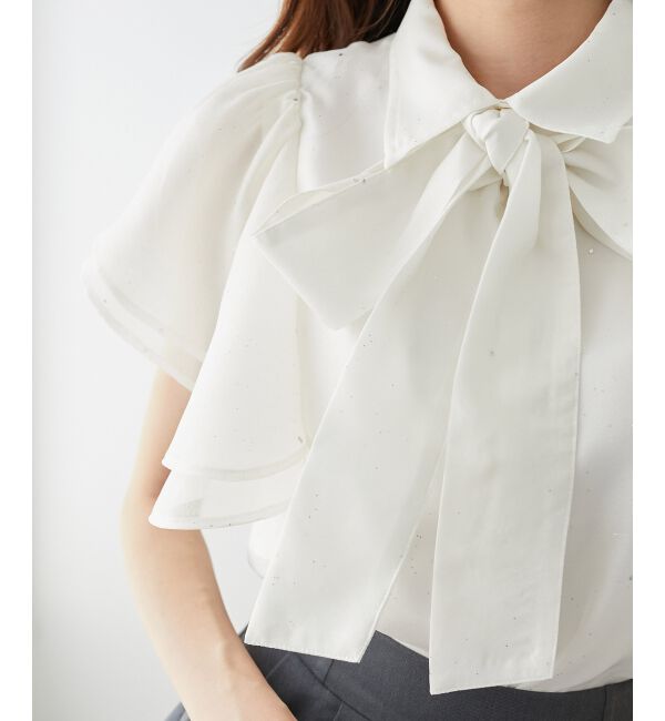  「2wayフリルスリーブブラウス」|シャツ・ブラウス|