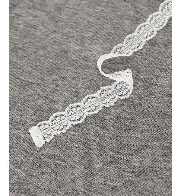  「レースリボン2wayオフショルトップス」|Tシャツ・カットソー|