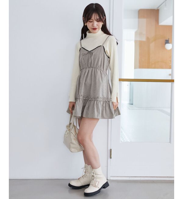 MAJESTICLEGON「フロントリボンミニワンピース」|ワンピース|