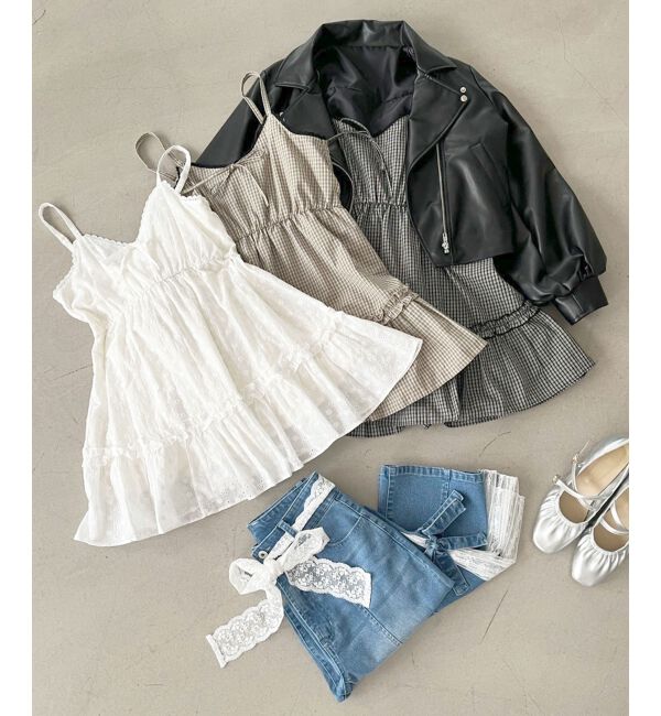 MAJESTICLEGON「フロントリボンミニワンピース」|ワンピース|