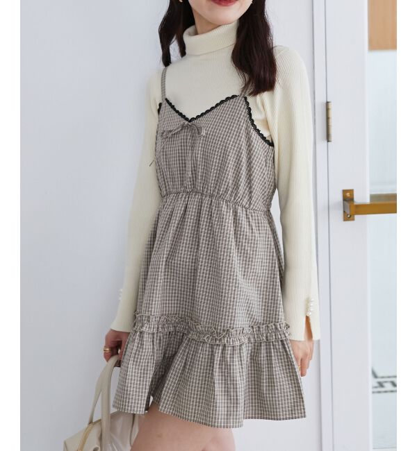 MAJESTICLEGON「フロントリボンミニワンピース」|ワンピース|