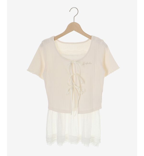  「ペプラムキャミセットカットカーデ」|カーディガン|