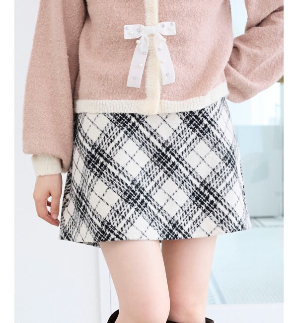  「アソートチェックミニスカパン」|スカート|ｱｲﾎﾞﾘｰ柄