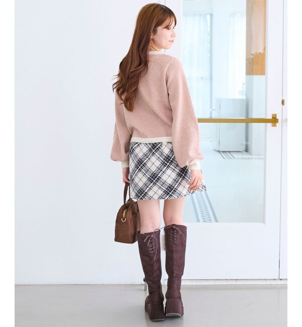 「アソートチェックミニスカパン」|スカート|