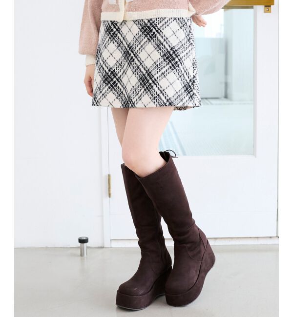  「アソートチェックミニスカパン」|スカート|