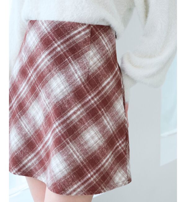  「アソートチェックミニスカパン」|スカート|