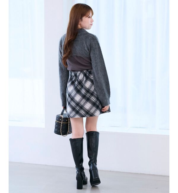  「アソートチェックミニスカパン」|スカート|