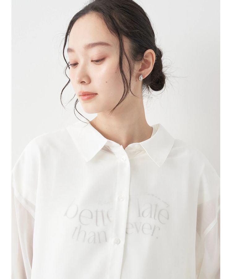 earth music&ecology「バックレースアップシャツ」|シャツ・ブラウス|