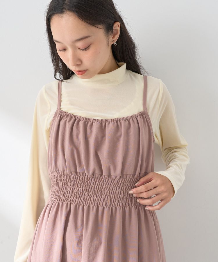 earth music&ecology「ラッフルティアードキャミワンピース」|ワンピース|