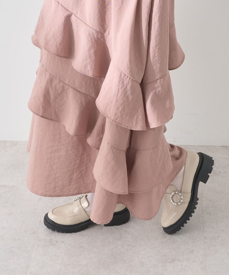 earth music&ecology「ラッフルティアードキャミワンピース」|ワンピース|