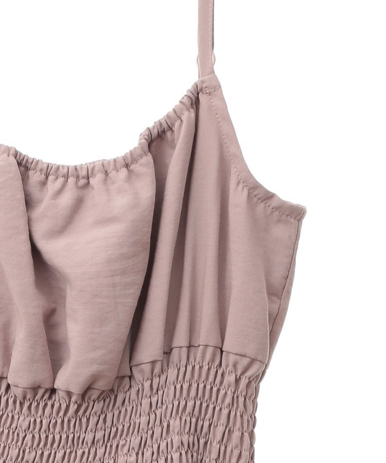 earth music&ecology「ラッフルティアードキャミワンピース」|ワンピース|