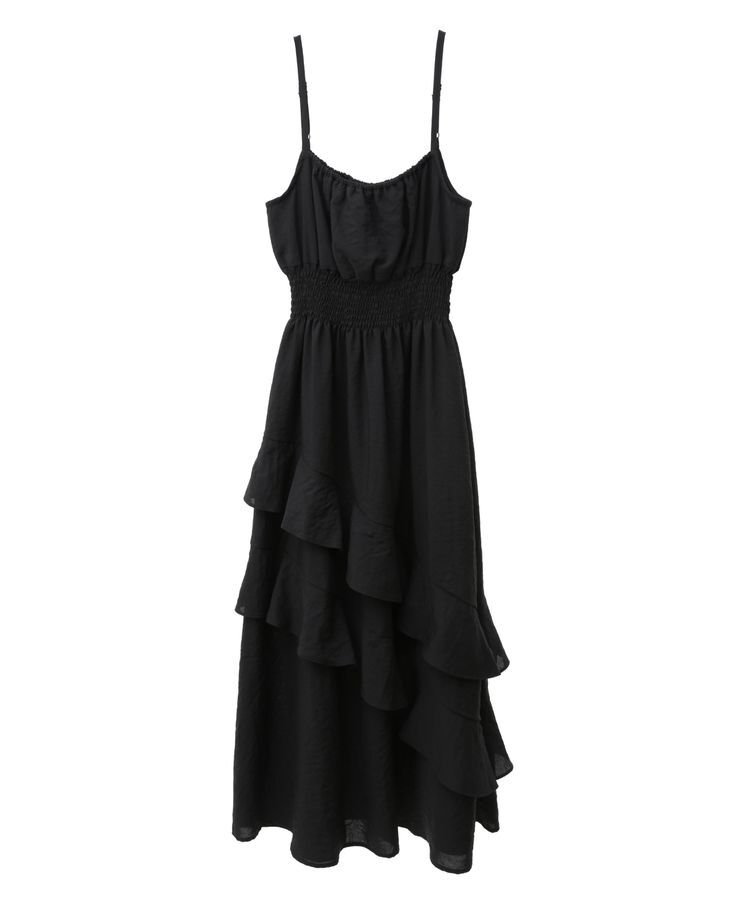 earth music&ecology「ラッフルティアードキャミワンピース」|ワンピース|