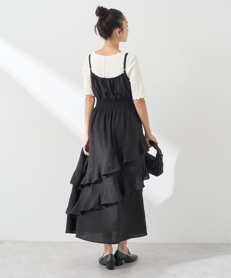 earth music&ecology「ラッフルティアードキャミワンピース」|ワンピース|