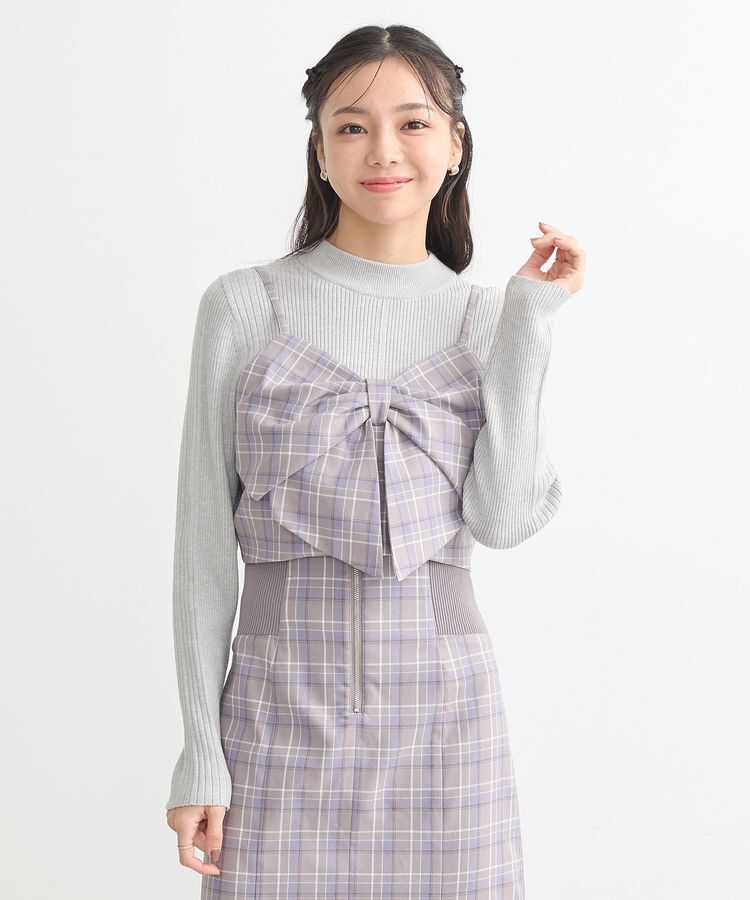 earth music&ecology「リボンドレープビスチェ」|ベスト・ジレ|