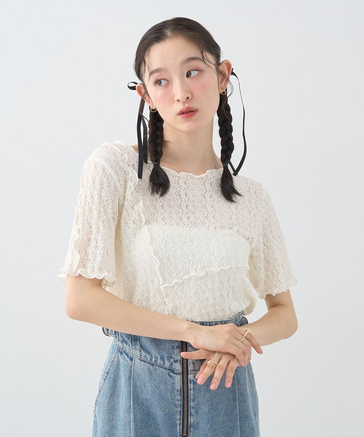 earth music&ecology「レースメロープルオーバー」|Tシャツ・カットソー|