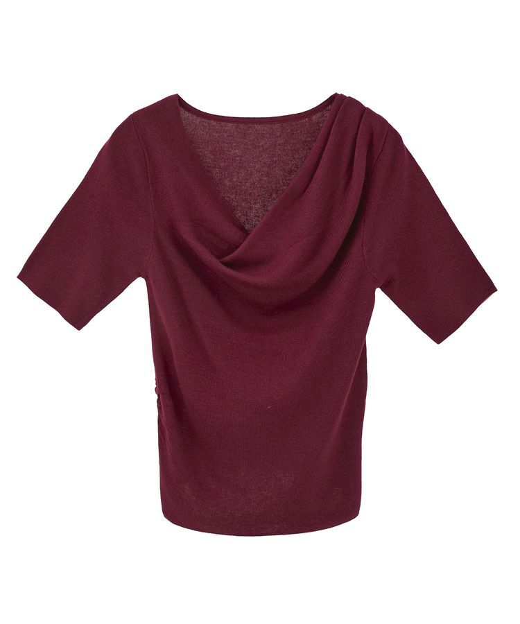 earth music&ecology「ドレープニットプルオーバー」|ニット・セーター|