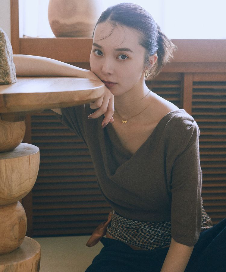 earth music&ecology「ドレープニットプルオーバー」|ニット・セーター|