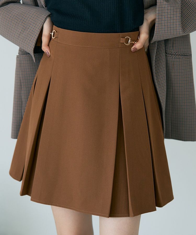 earth music&ecology「ビット付きミニスカート」|スカート|