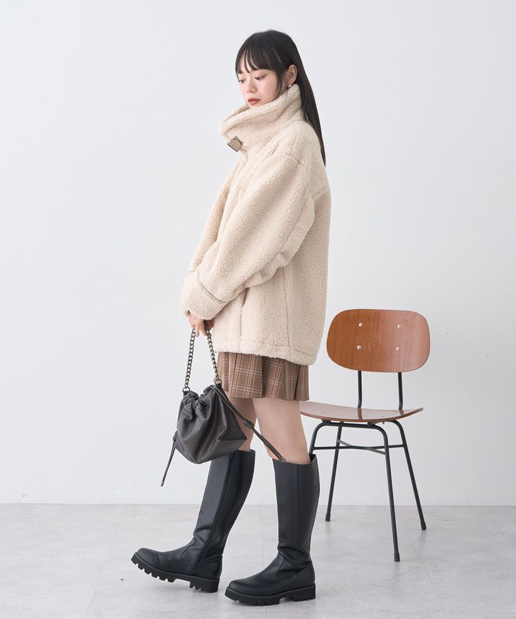 earth music&ecology「ビット付きミニスカート」|スカート|