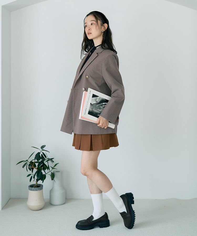 earth music&ecology「ビット付きミニスカート」|スカート|