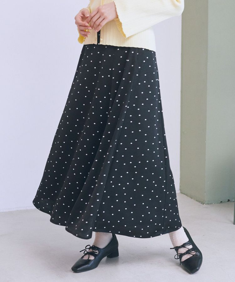 earth music&ecology「サテンフレアスカート」|フレア|