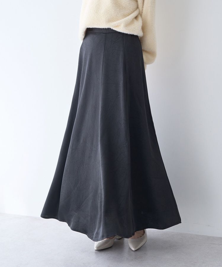 earth music&ecology「サテンフレアスカート」|フレア|