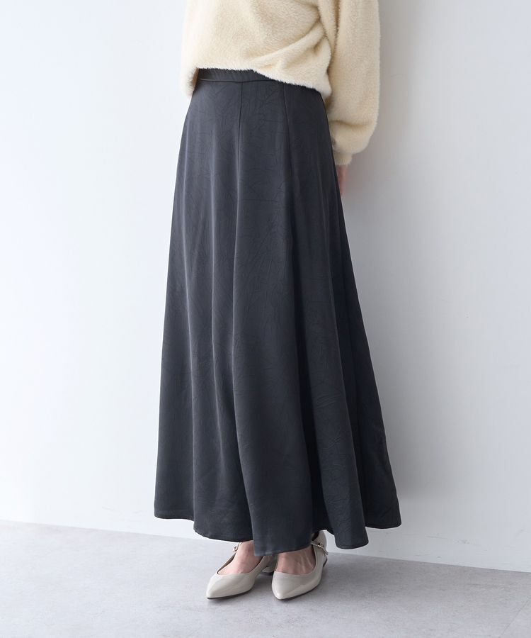 earth music&ecology「サテンフレアスカート」|フレア|