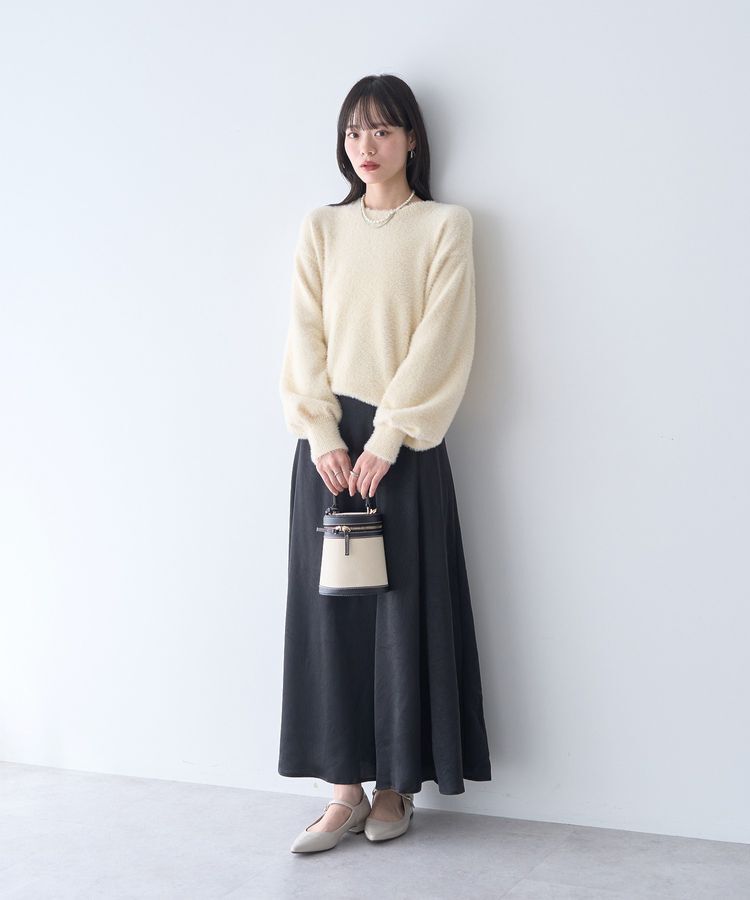 earth music&ecology「サテンフレアスカート」|フレア|