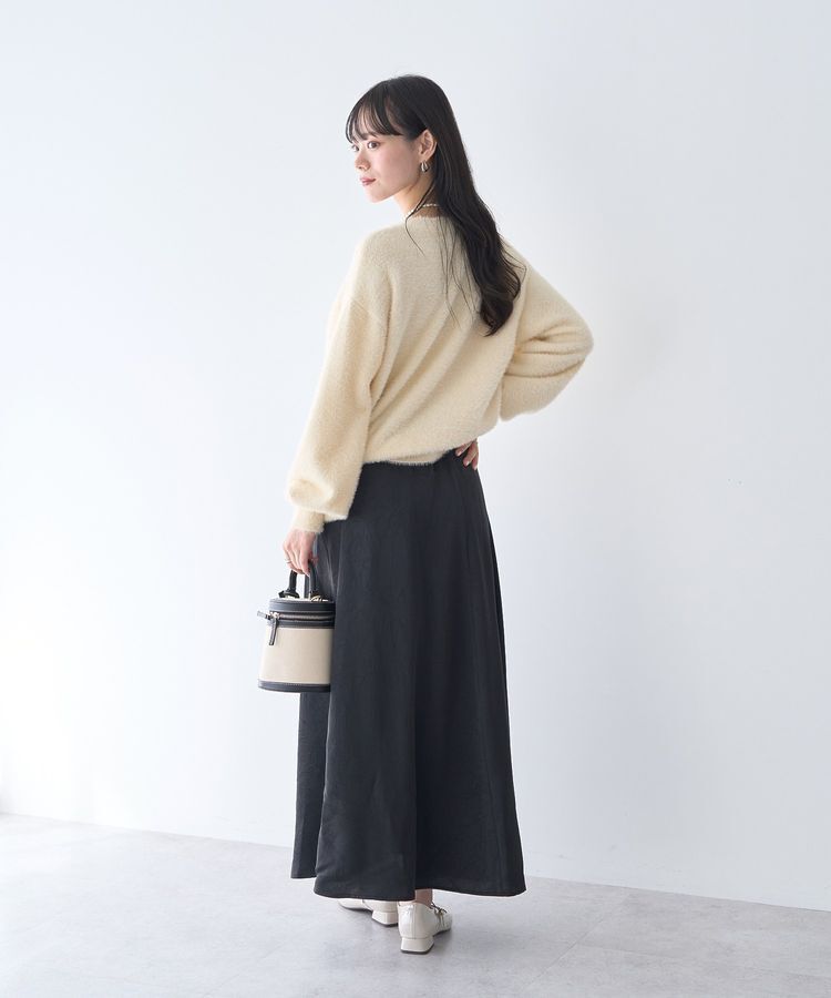 earth music&ecology「サテンフレアスカート」|フレア|