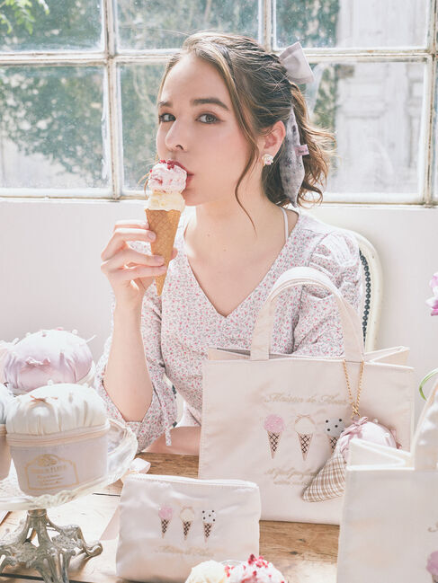 Maison de FLEUR「アイスカップポーチ」|ポーチ|