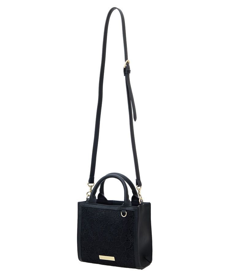 Maison de FLEUR「EC限定フラワーレース2Wayスクエアトートバッグ」|トートバッグ|