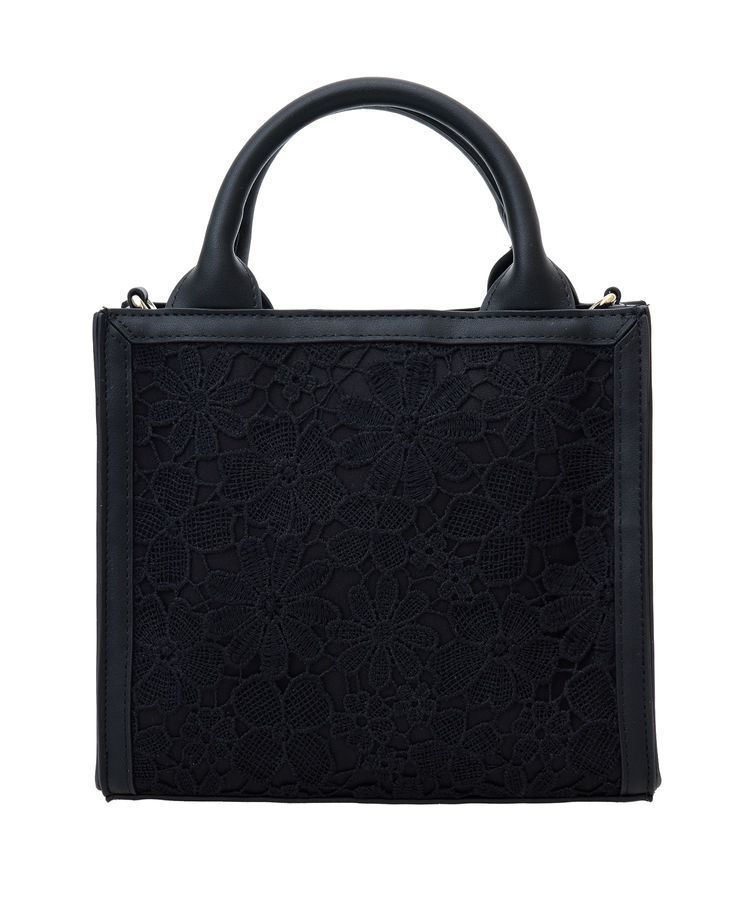 Maison de FLEUR「EC限定フラワーレース2Wayスクエアトートバッグ」|トートバッグ|