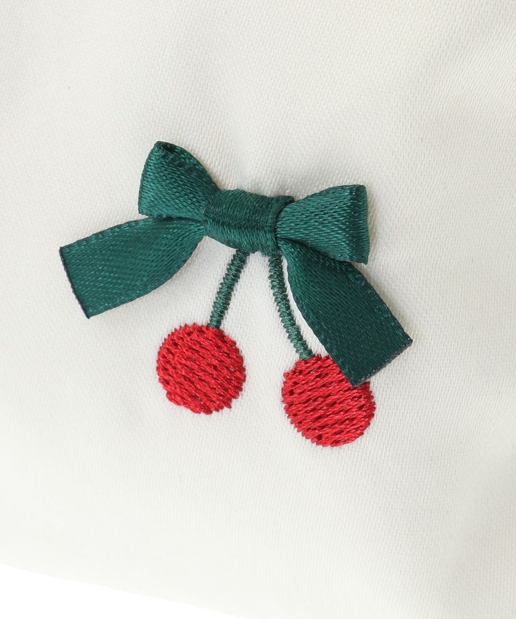 Maison de FLEUR「チェリー刺繍ポーチ」|ポーチ|