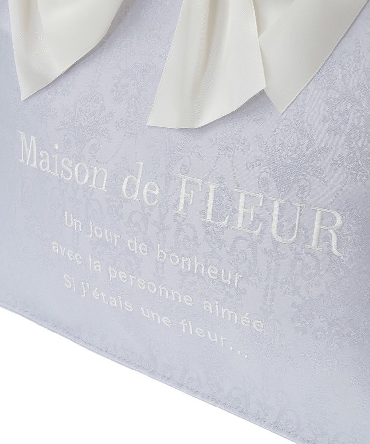 Maison de FLEUR「ジャカードリボンフリルスクエアトートMバッグ」|トートバッグ|