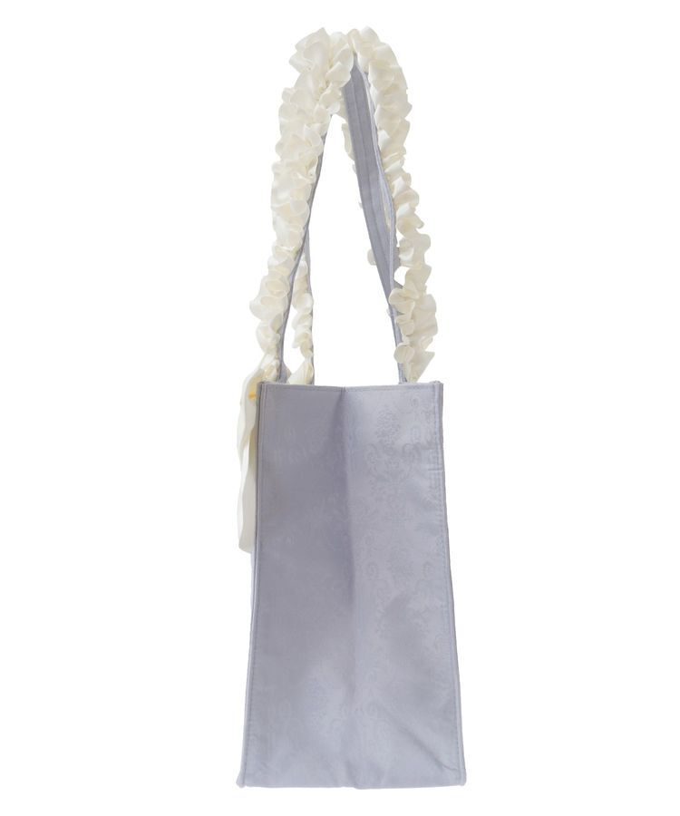 Maison de FLEUR「ジャカードリボンフリルスクエアトートMバッグ」|トートバッグ|