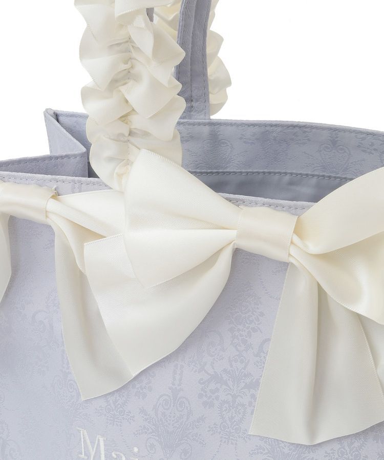 Maison de FLEUR「ジャカードリボンフリルスクエアトートMバッグ」|トートバッグ|