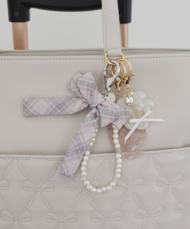 Maison de FLEUR「チェックリボンパールチャーム」|その他|