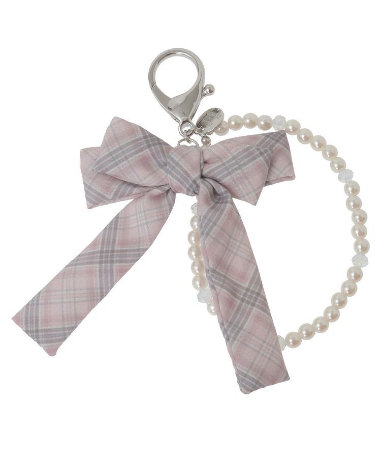 Maison de FLEUR「チェックリボンパールチャーム」|その他|