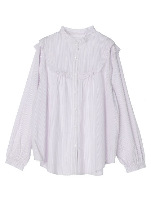  「ピコフリルレース切替ブラウス」|シャツ・ブラウス|