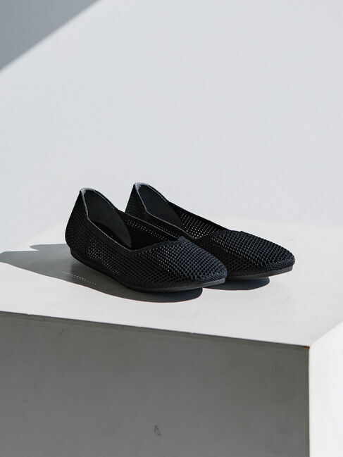 AMERICAN HOLIC「ニットバレエシューズ」|パンプス|Black