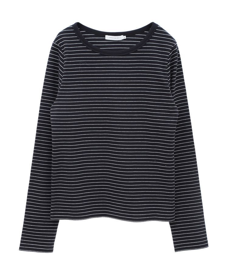 AMERICAN HOLIC「リブボーダーカットプルオーバー」|Tシャツ・カットソー|