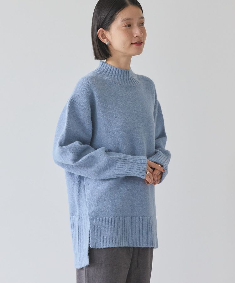 AMERICAN HOLIC「サイドスリットニットプルオーバー」|ニット・セーター|Sax