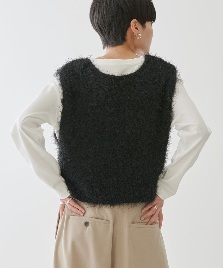 AMERICAN HOLIC「【選べる丈2サイズ】前後2wayシャギーベスト」|ベスト・ジレ|