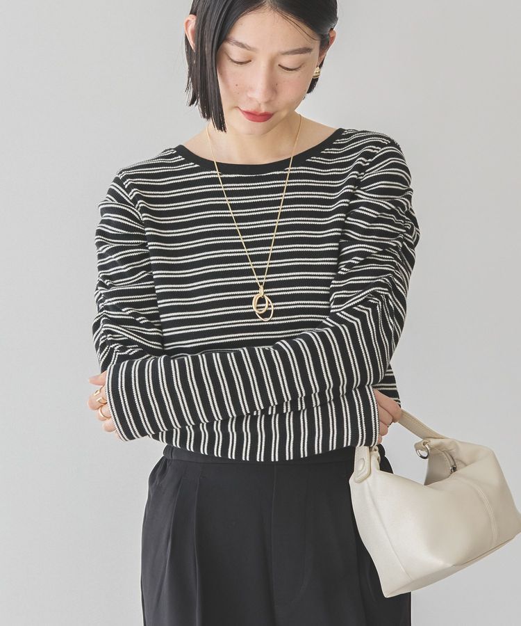 AMERICAN HOLIC「ショルダーギャザーワッフルプルオーバー」|Tシャツ・カットソー|