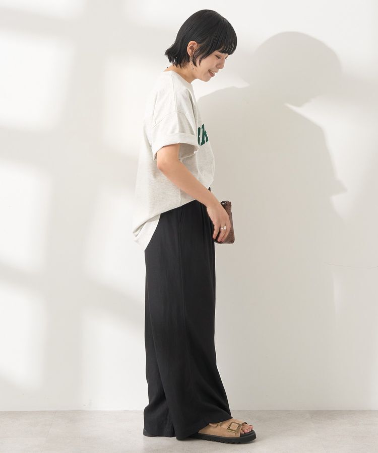 AMERICAN HOLIC「接触冷感リネンブレンドタックワイドパンツ」|その他|